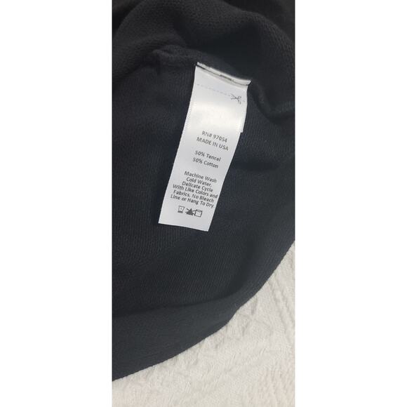 Lanston women's sweatshirt black NWT Size Small Athleisure Cozy Travel top - Picture 8 of 11